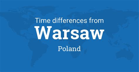 warsaw poland time zone|time difference in poland and usa.